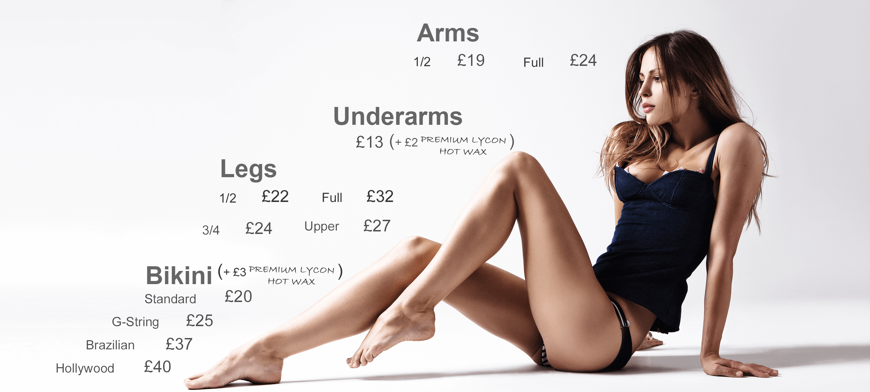 female waxing cost in wimbledon lower body